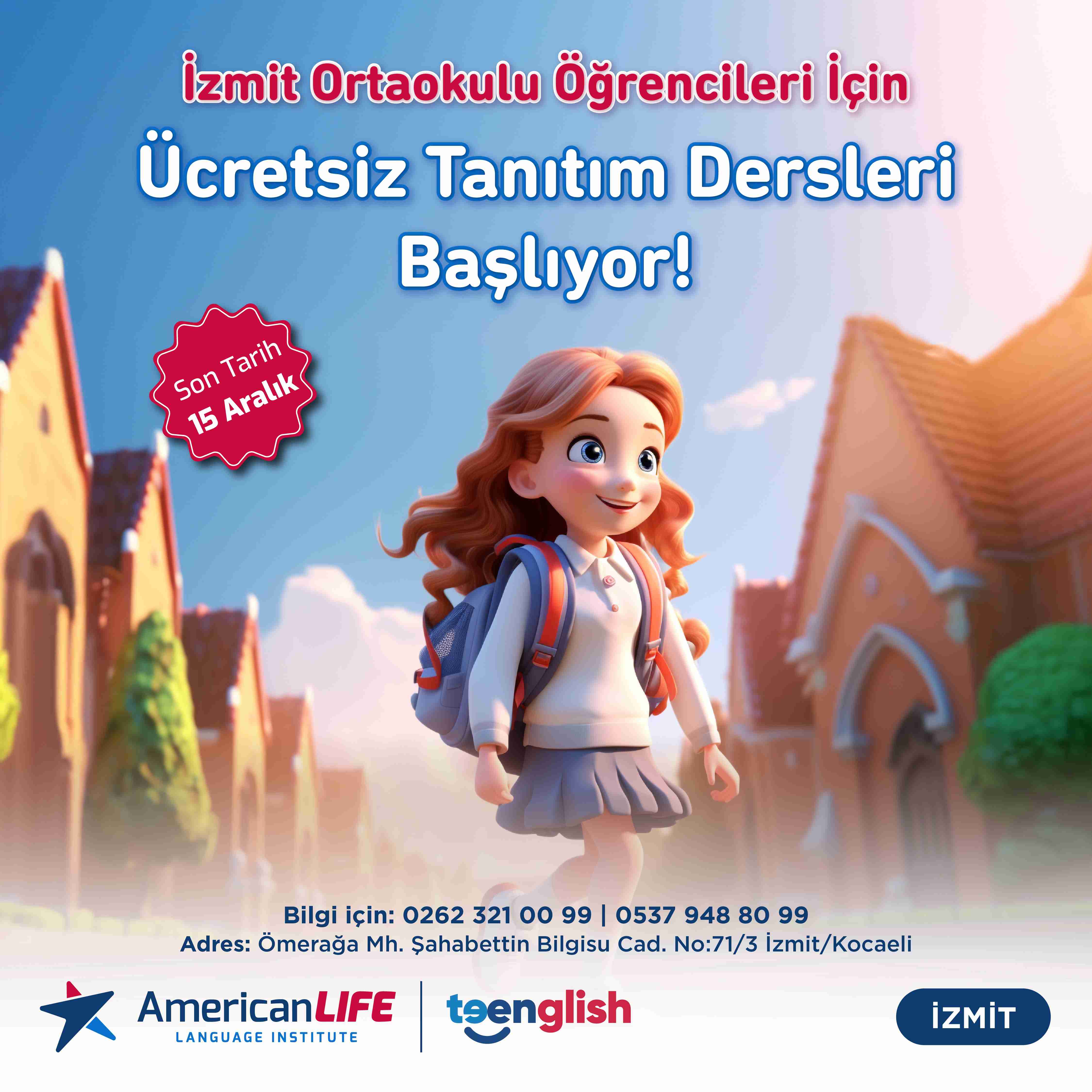 İzmit Ortaokulu Teen Tanıtım Dersleri