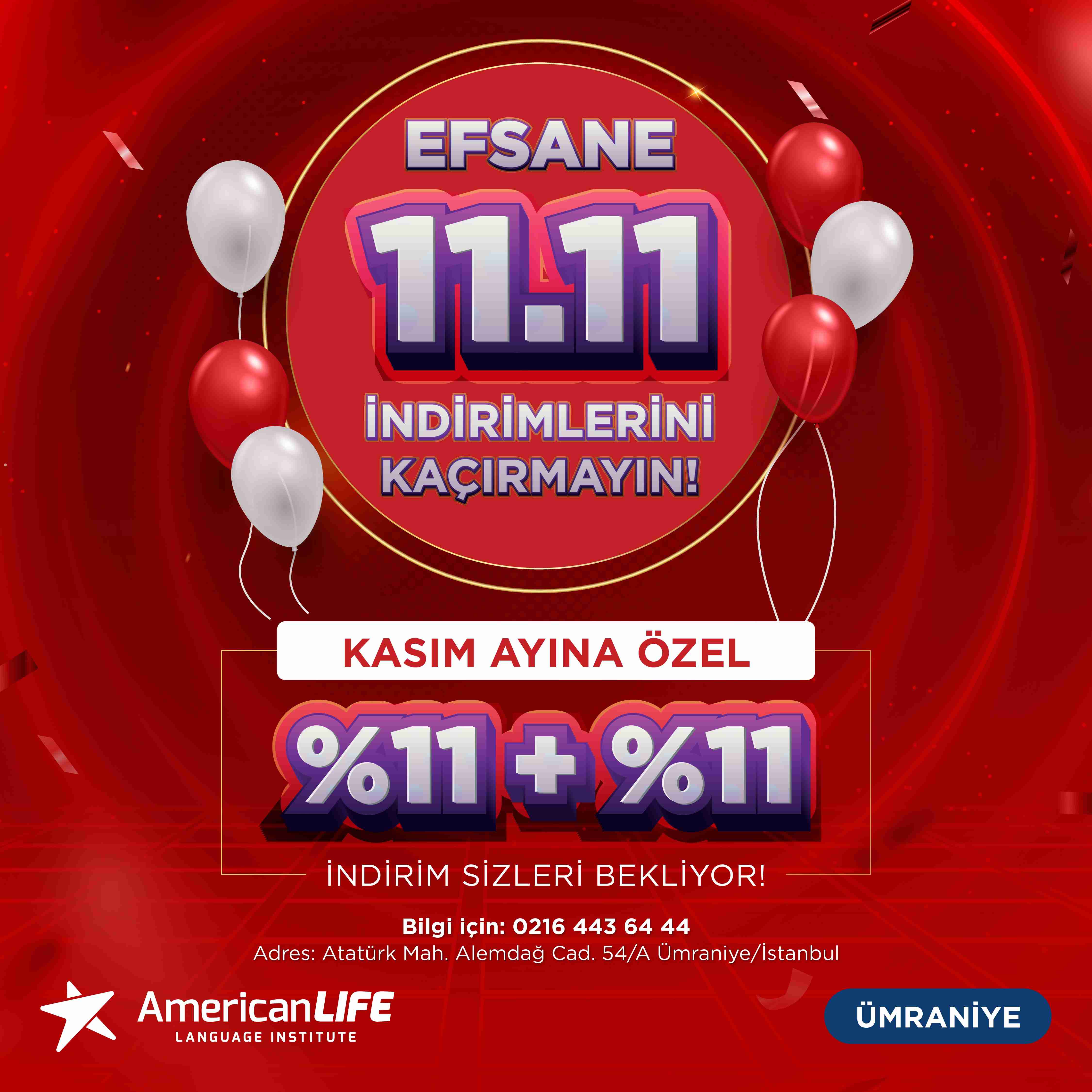 Umraniye 11.11 Kasım Kampanya